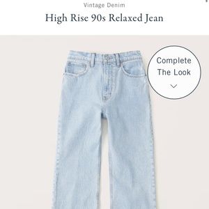 Abercrombie 90s High Rise Relaxed Jean